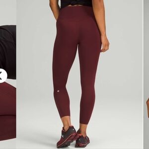 Lululemon Base Pace High-Rise Tight 25"Red Merlot